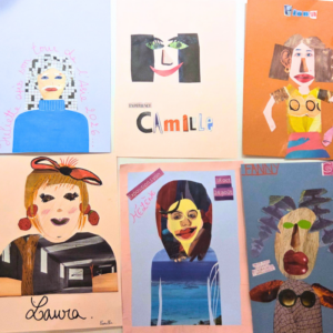 Portraits en collage